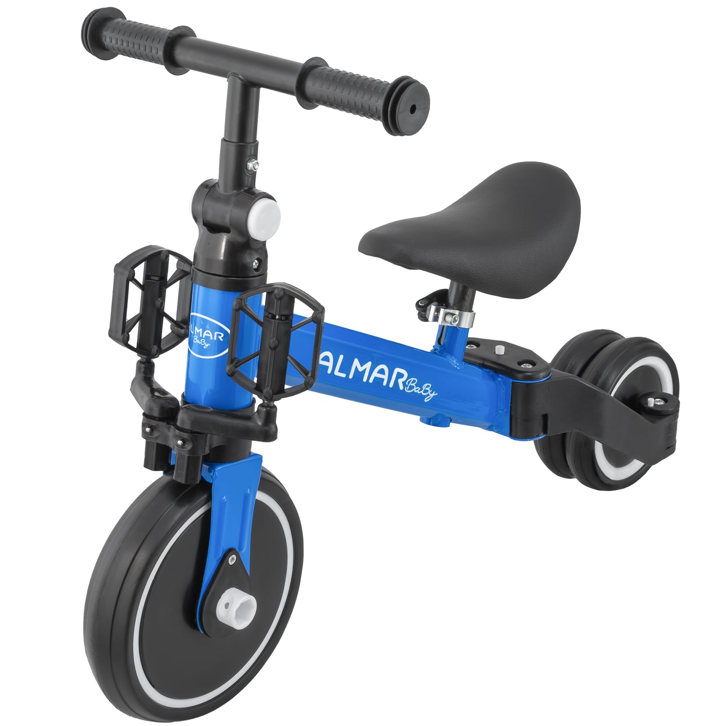 ALMAR Baby Triciclo 3 en 1, bicicleta correpasillos, bicicleta con pedales, bici bebé de 18 meses a 5 años, 25kg, asiento ajustable