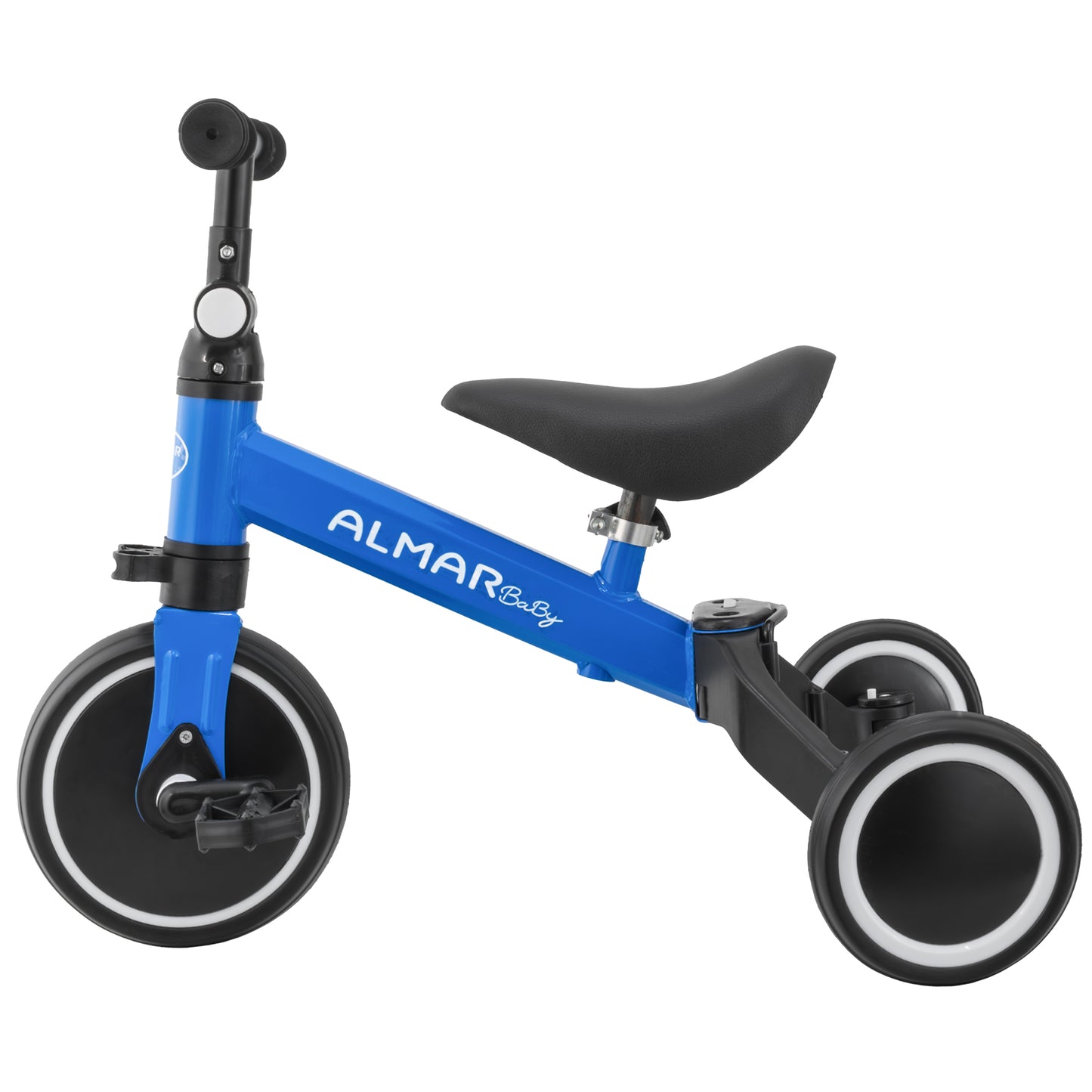 ALMAR Baby Triciclo 3 en 1, bicicleta correpasillos, bicicleta con pedales, bici bebé de 18 meses a 5 años, 25kg, asiento ajustable