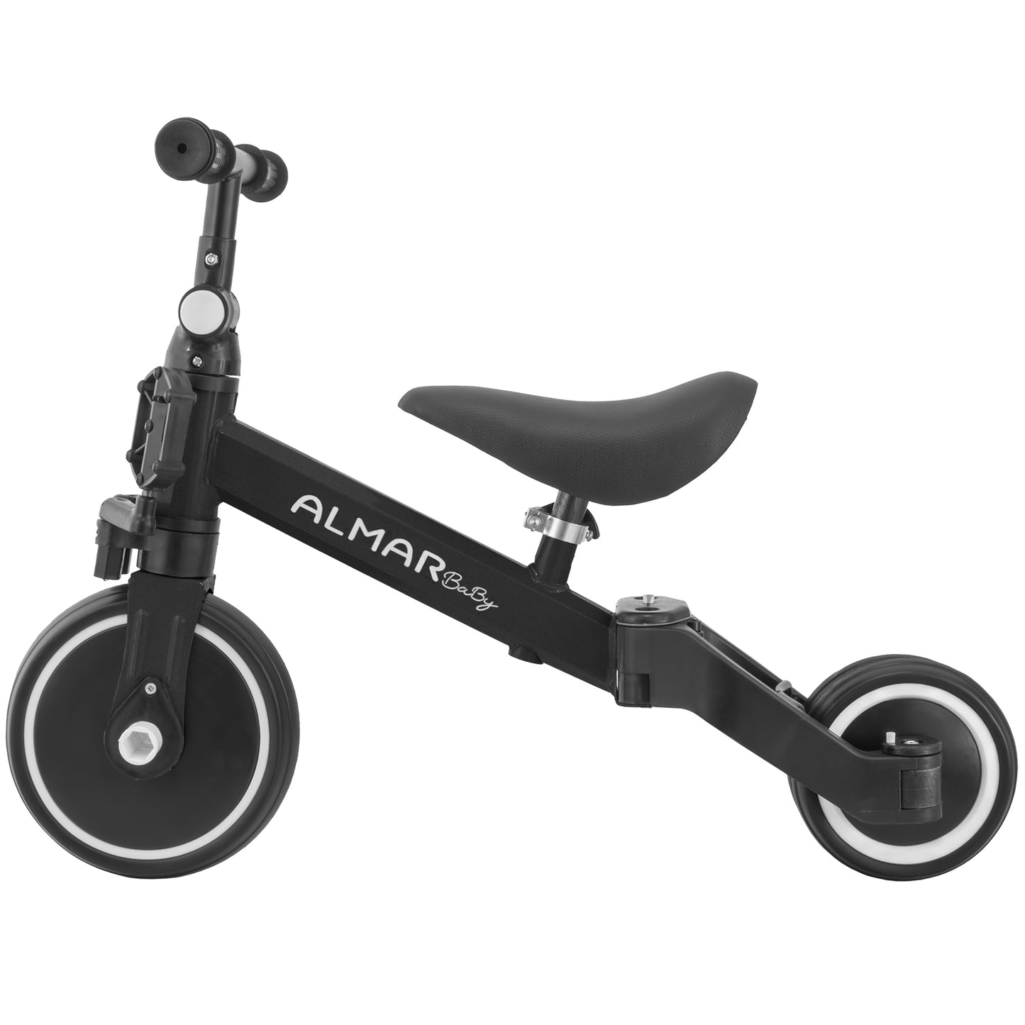 ALMAR Baby Triciclo 3 en 1, bicicleta correpasillos, bicicleta con pedales, bici bebé de 18 meses a 5 años, 25kg, asiento ajustable