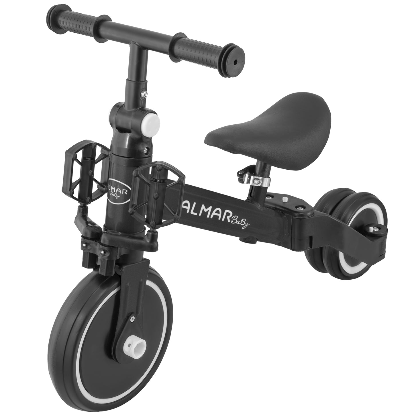 ALMAR Baby Triciclo 3 en 1, bicicleta correpasillos, bicicleta con pedales, bici bebé de 18 meses a 5 años, 25kg, asiento ajustable