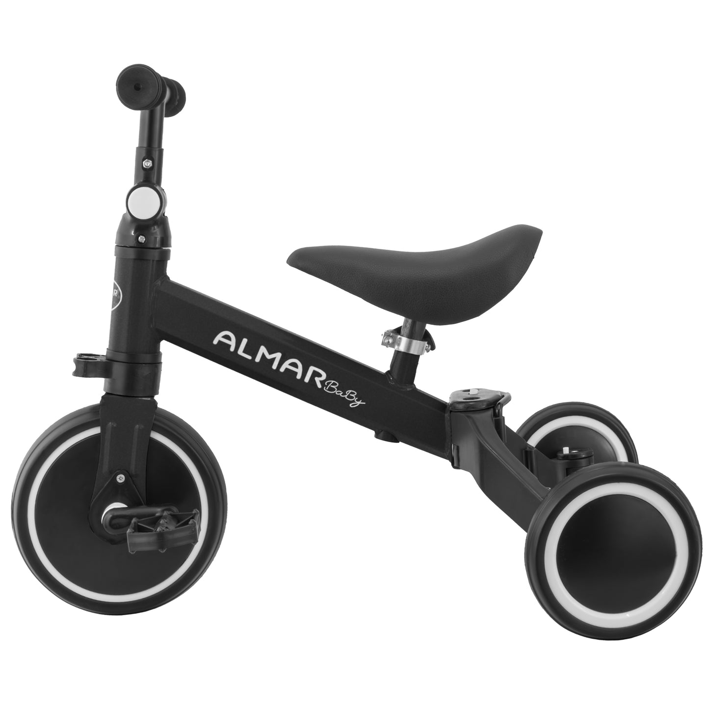 ALMAR Baby Triciclo 3 en 1, bicicleta correpasillos, bicicleta con pedales, bici bebé de 18 meses a 5 años, 25kg, asiento ajustable