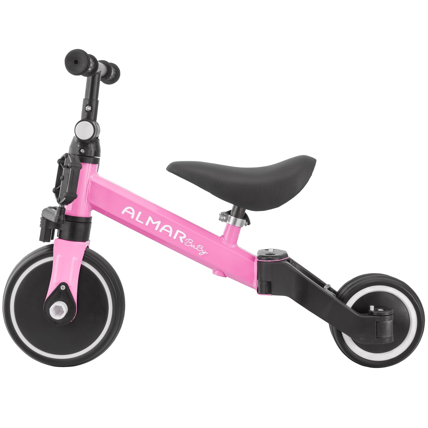 ALMAR Baby Triciclo 3 en 1, bicicleta correpasillos, bicicleta con pedales, bici bebé de 18 meses a 5 años, 25kg, asiento ajustable