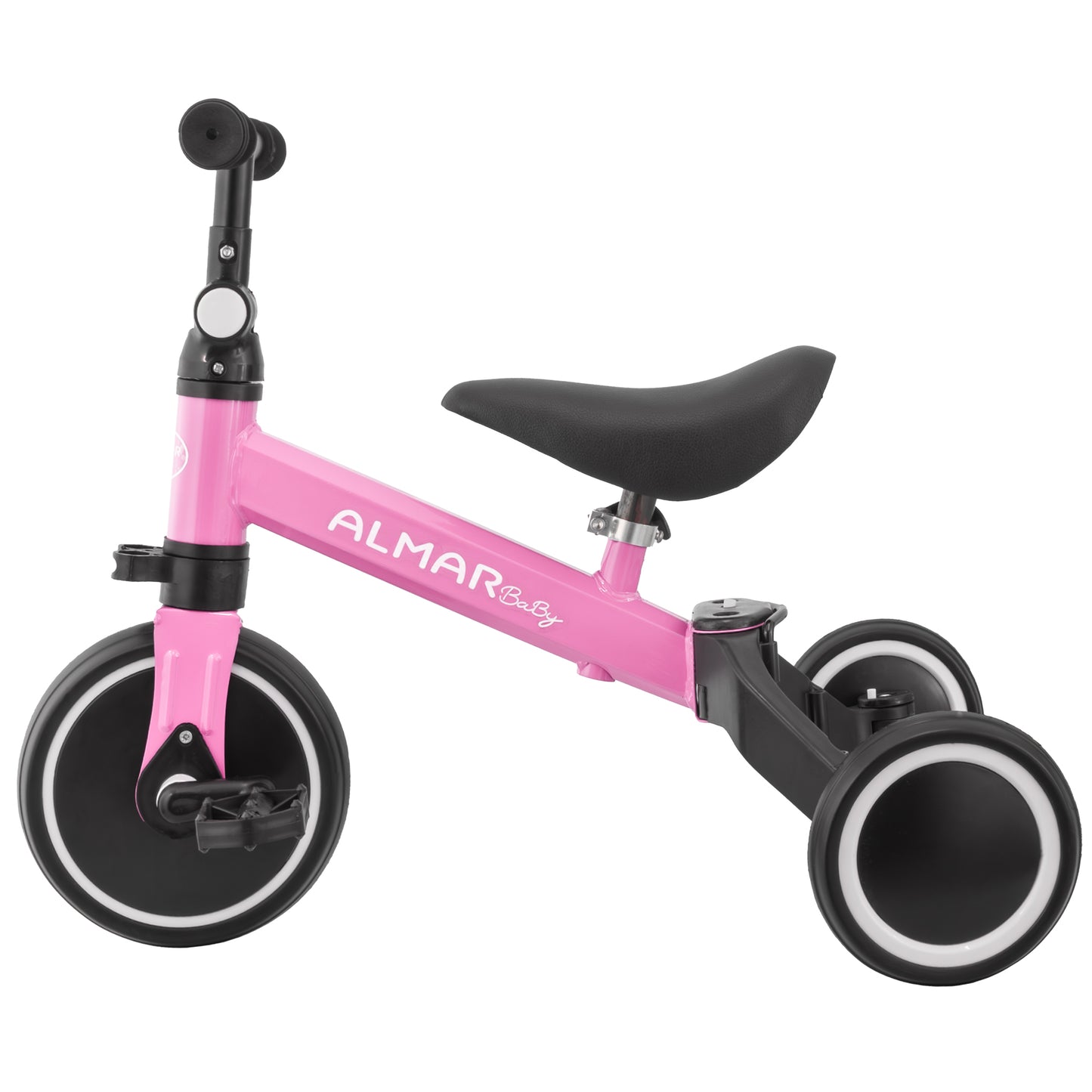 ALMAR Baby Triciclo 3 en 1, bicicleta correpasillos, bicicleta con pedales, bici bebé de 18 meses a 5 años, 25kg, asiento ajustable
