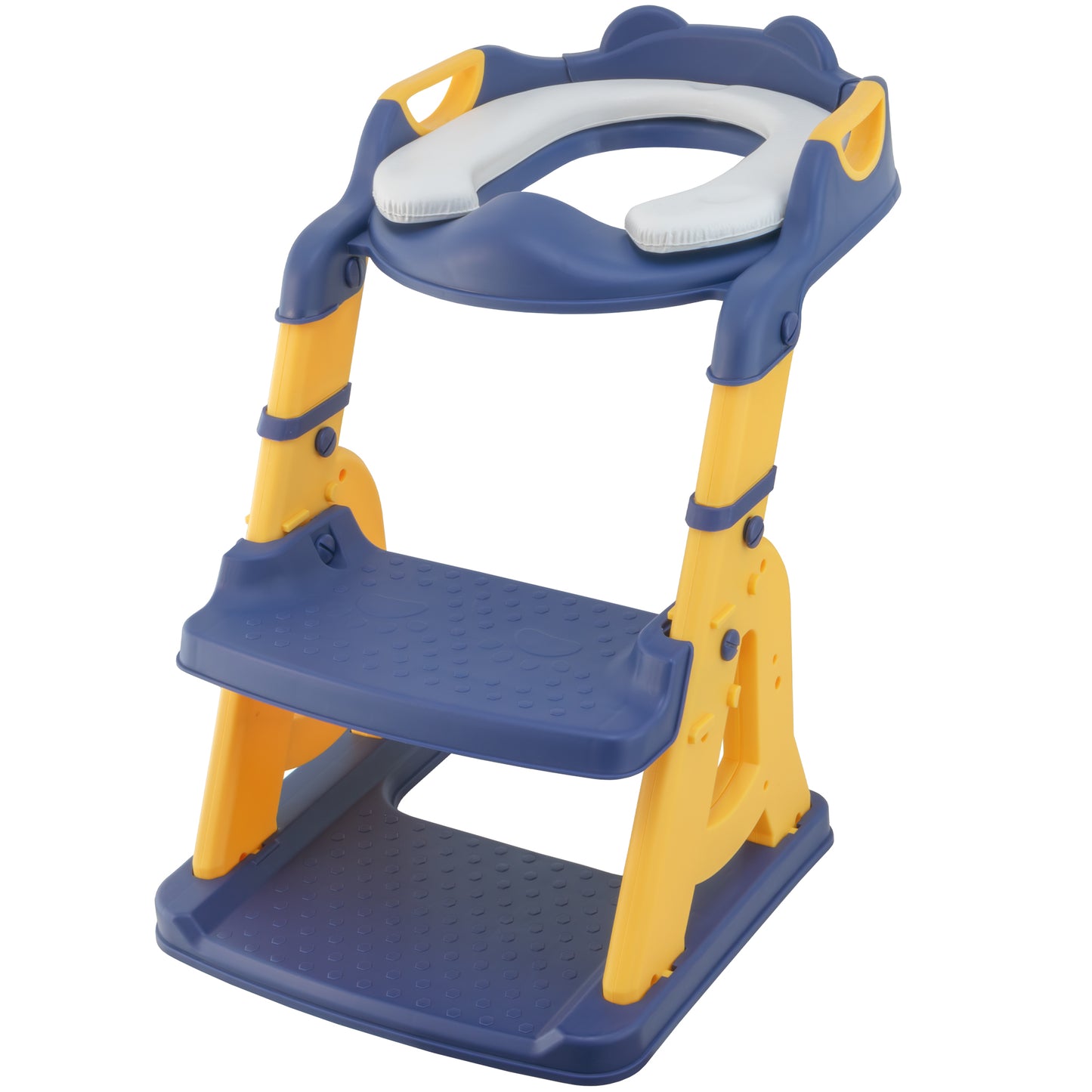 Escalera wc - Asiento Inodoro Infantil con Escalera – Reductor WC para Niño o Niña, con Peldaños Antideslizantes y Asiento Suave – Entrenador de Baño para Niños de 1 a 7 Años