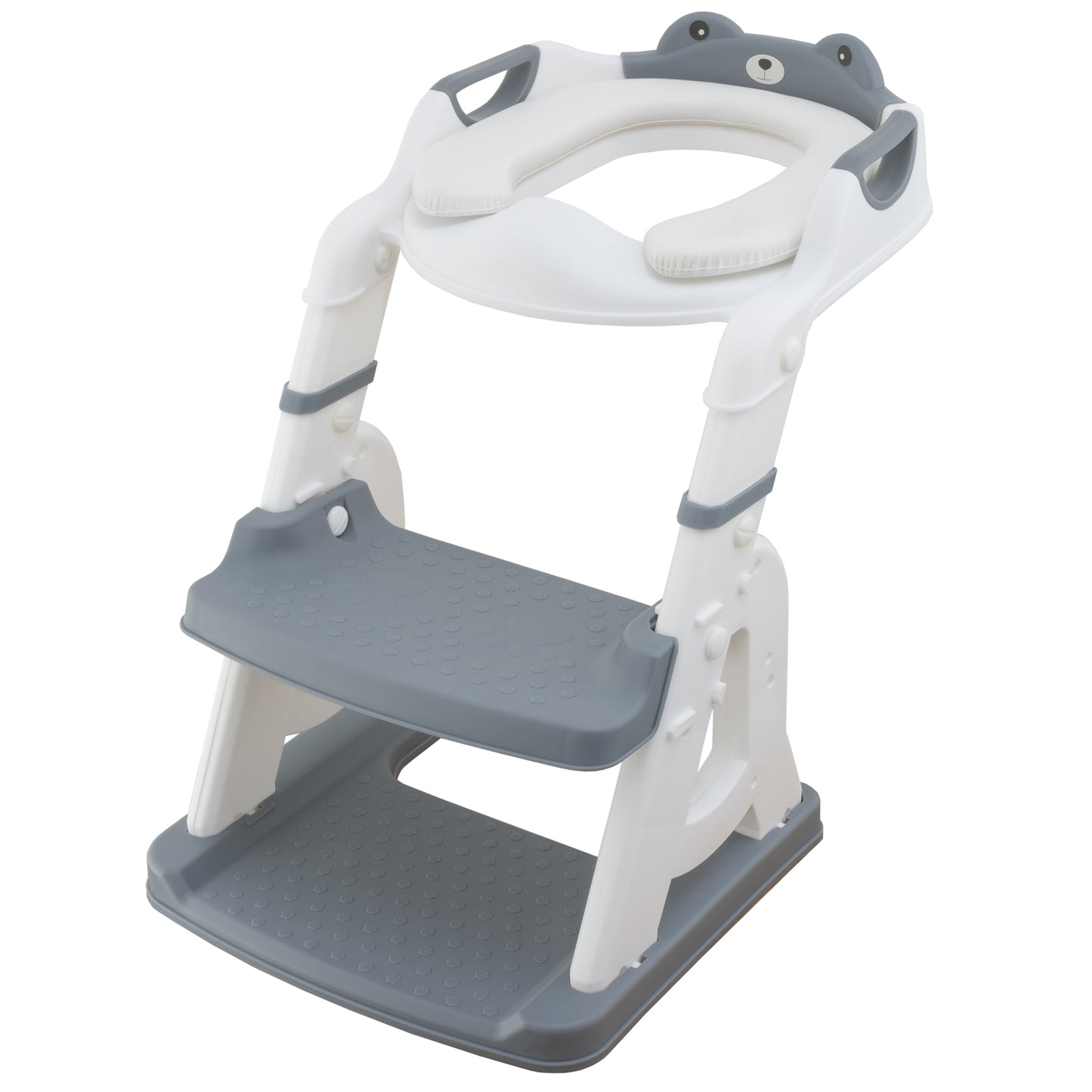 Escalera wc - Asiento Inodoro Infantil con Escalera – Reductor WC para Niño o Niña, con Peldaños Antideslizantes y Asiento Suave – Entrenador de Baño para Niños de 1 a 7 Años