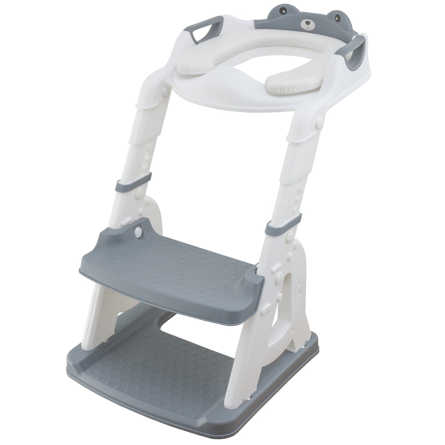 Escalera wc - Asiento Inodoro Infantil con Escalera – Reductor WC para Niño o Niña, con Peldaños Antideslizantes y Asiento Suave – Entrenador de Baño para Niños de 1 a 7 Años