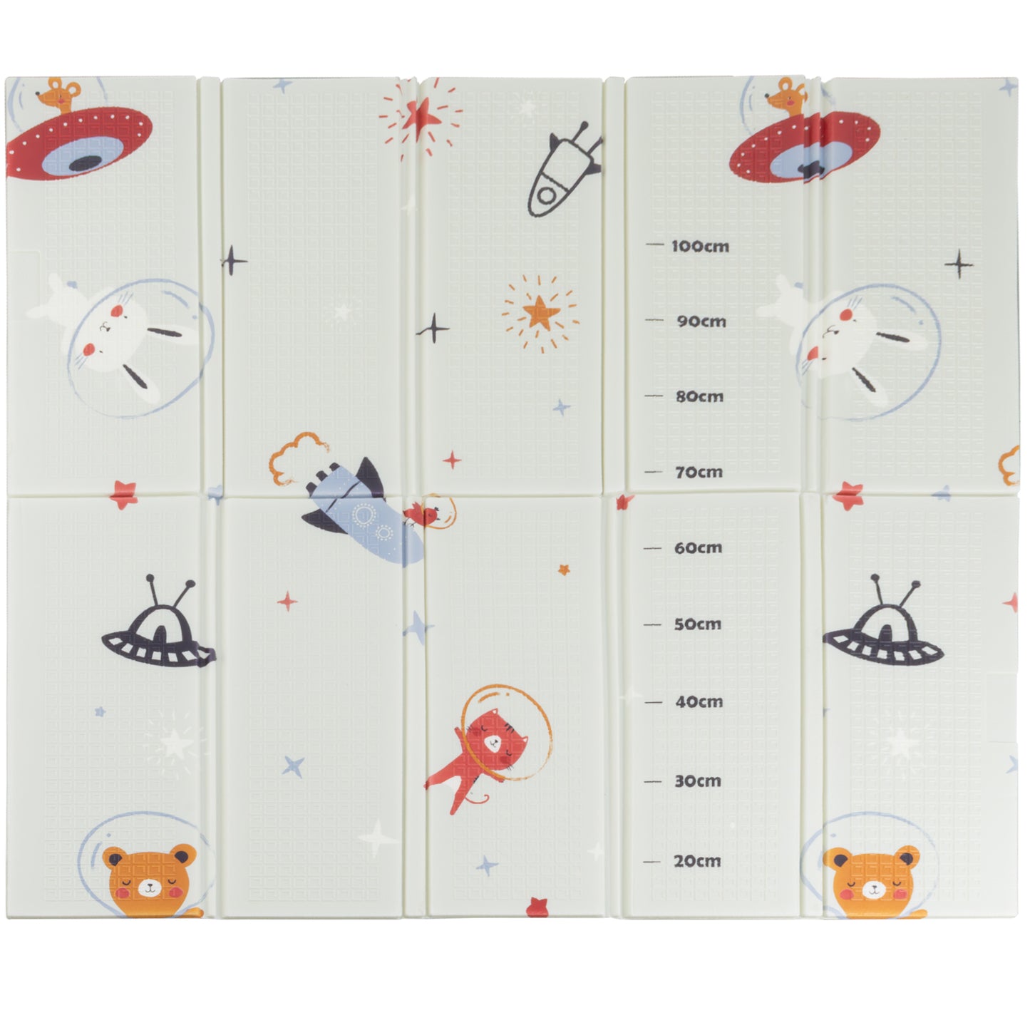Almar Baby Alfombra Bebe Acolchada 1cm de Grosor Plegable Reversible Tapete de Actividades para Bebes y niños Modelo 1