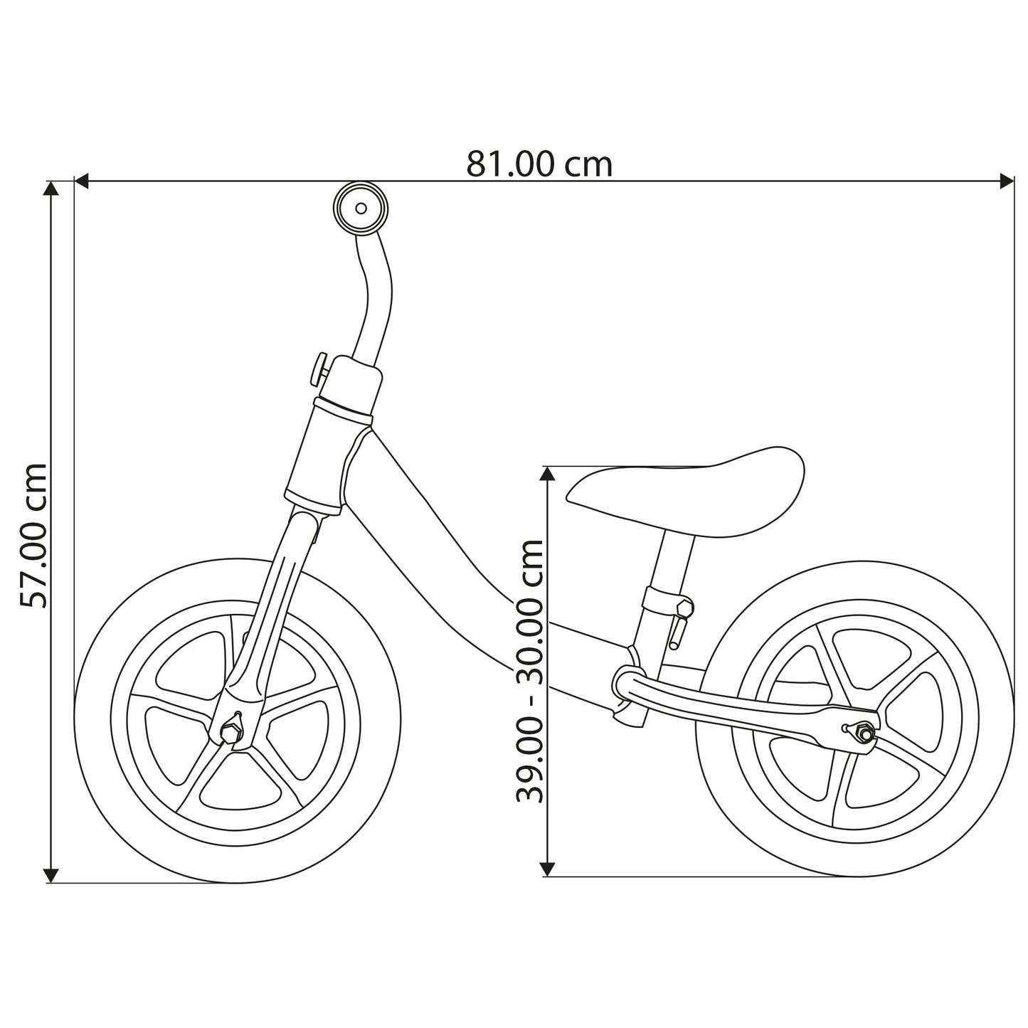 ALMAR Baby Bicicleta sin pedales para niños para niños de 2 a 4 años bicileta de equilibrio