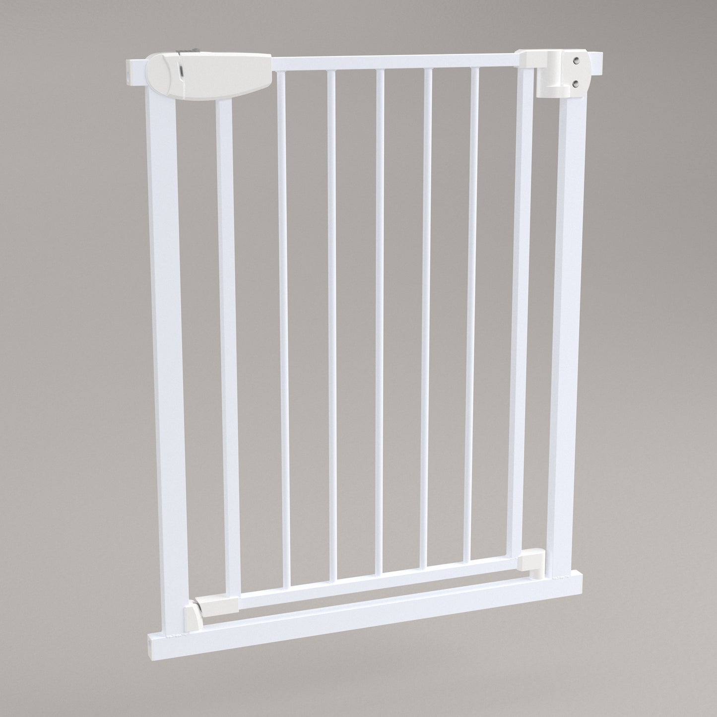 ALMAR Baby Barrera de seguridad 67 a 74 cm para puertas, pasillos o escaleras para niños o mascotas con cierre de seguridad