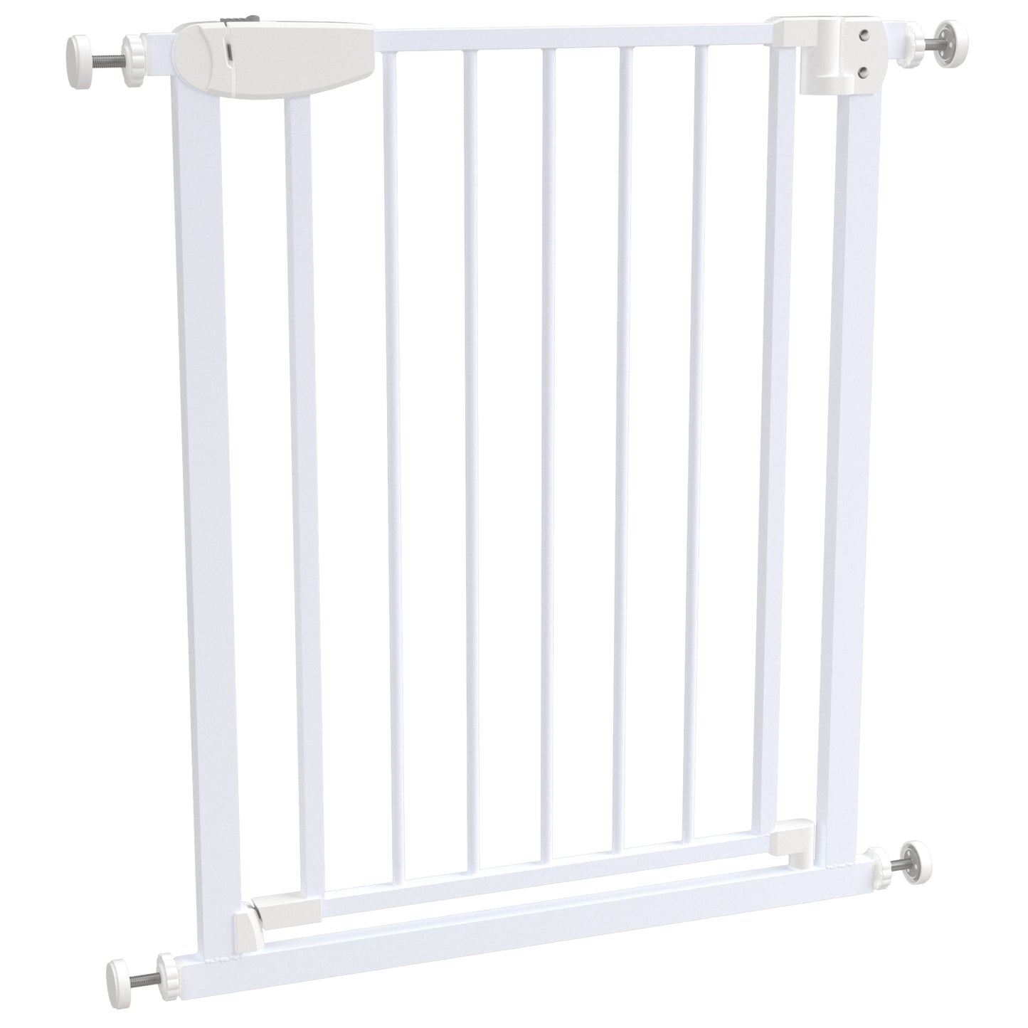 ALMAR Baby Barrera de seguridad 67 a 74 cm para puertas, pasillos o escaleras para niños o mascotas con cierre de seguridad