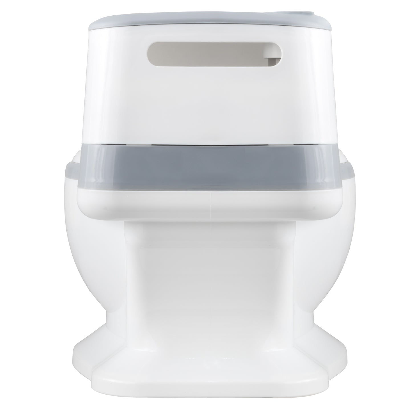 ALMAR Baby Orinal portátil con forma de wc para niños, con sonido de descarga de cadena, y portarrollos integrado