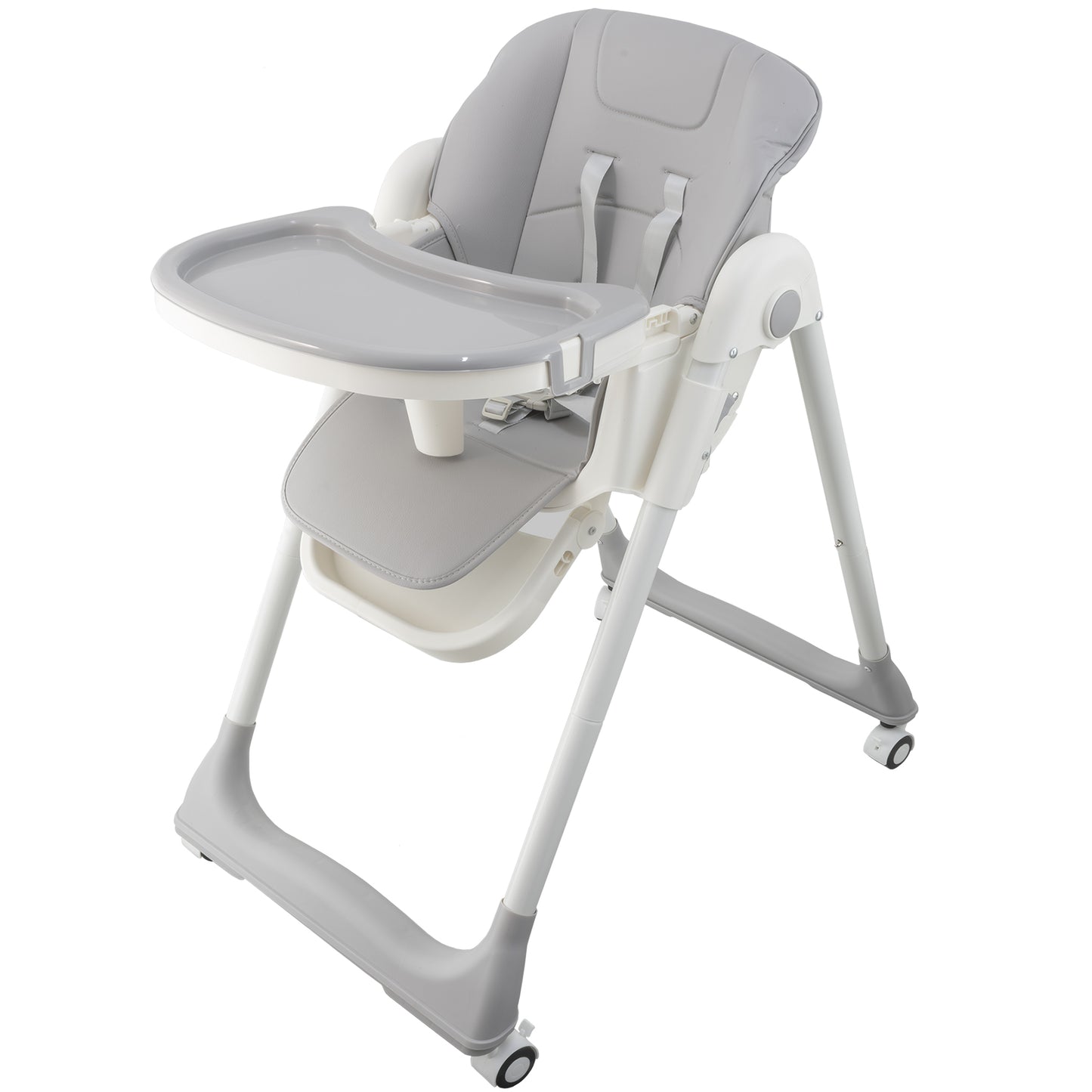 ALMAR Baby Trona de bebe plegable, elevable, evolutiva y reclinable con bandeja extraible