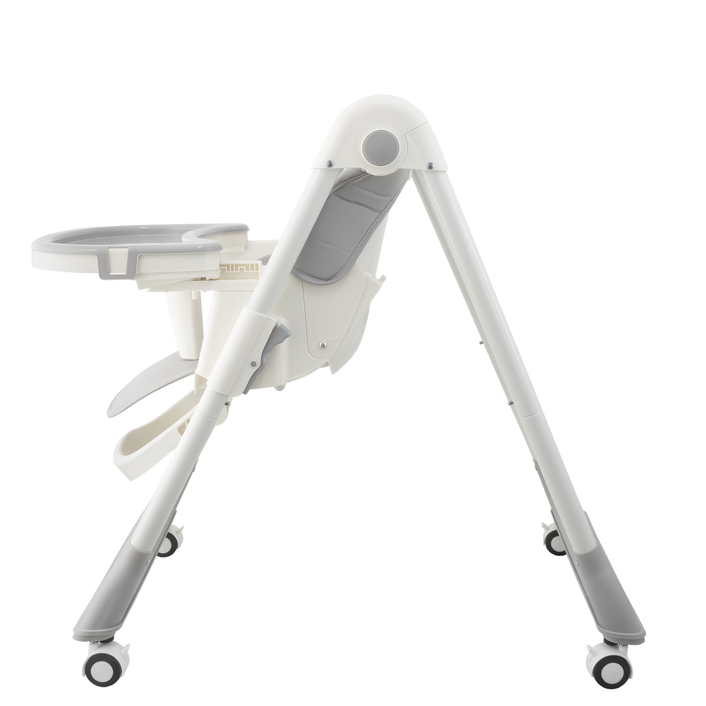 ALMAR Baby Trona de bebe plegable, elevable, evolutiva y reclinable con bandeja extraible