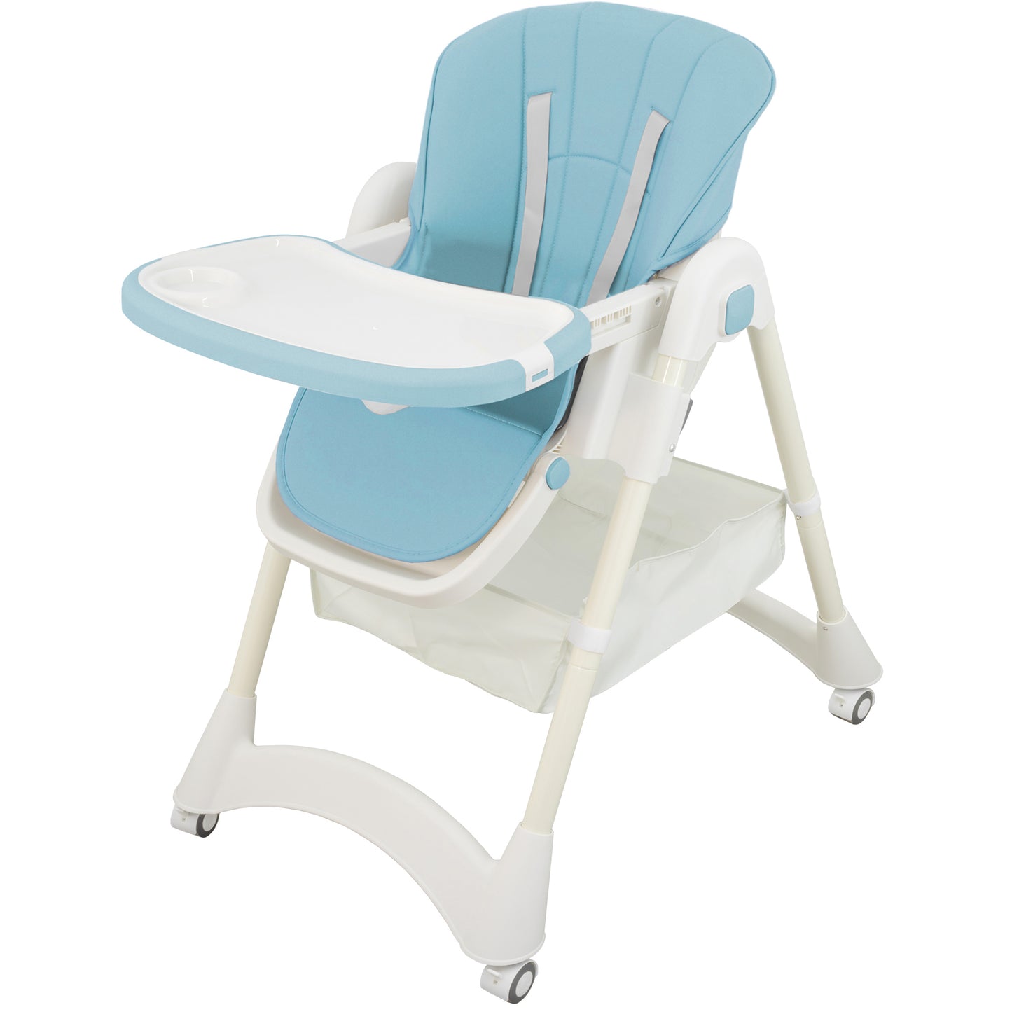 ALMAR Baby Trona de bebe evolutiva , plegable, elevable y reclinable con bandeja extraible