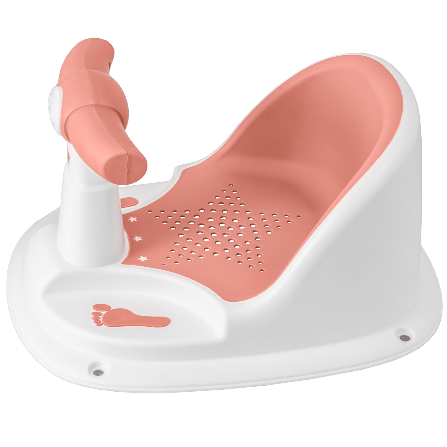 ALMAR Baby Asiento para el baño del bebe para ducha o bañera con forma de moto con ventosas