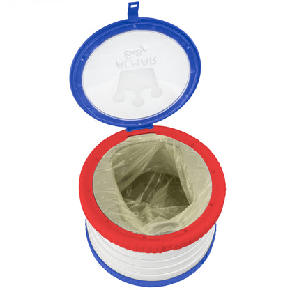 ALMAR Baby Orinal plegable para niños portátil con tapa y bolsas