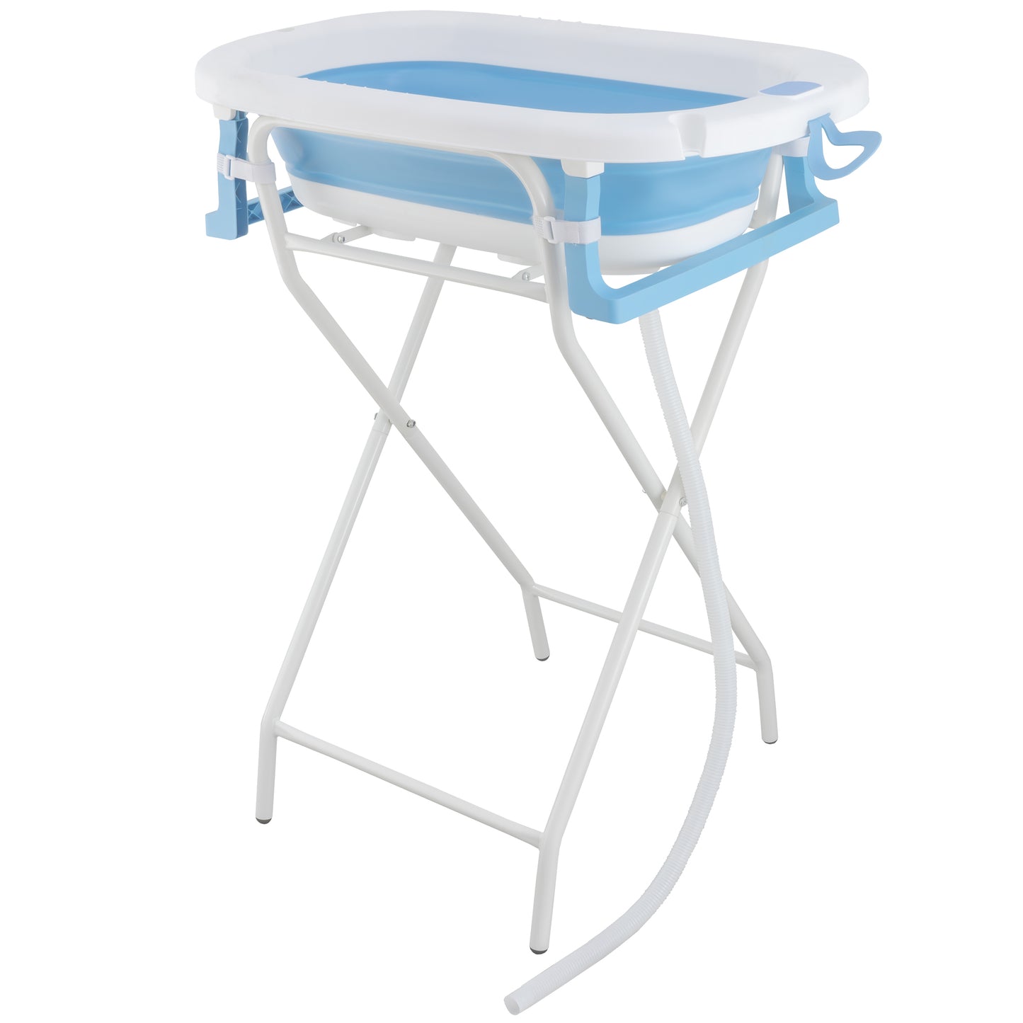 Soporte plegable para bañera de bebé – Patas metálicas estables y compactas, estructura ligera y segura