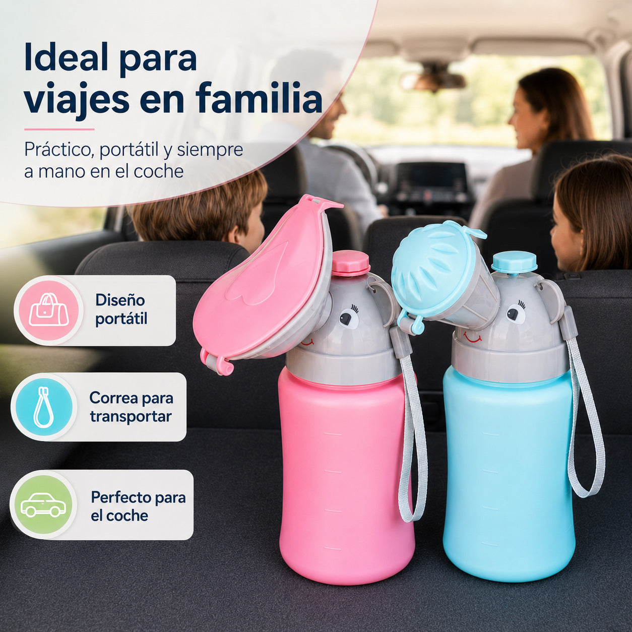 ALMAR Baby Orinal portátil infantil antiderrames para niños