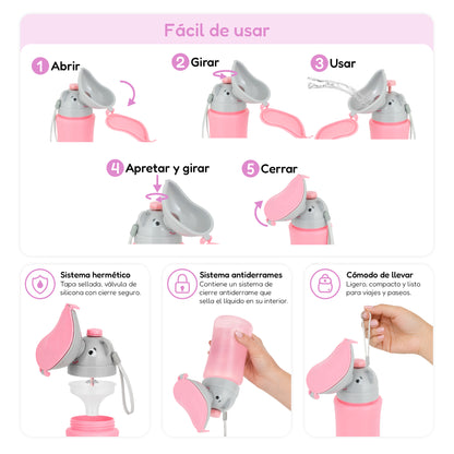 ALMAR Baby Orinal portátil infantil antiderrames para niños