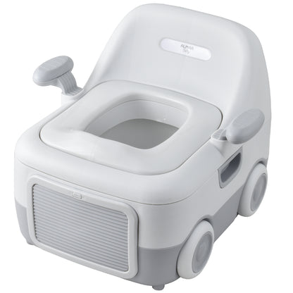 ALMAR BABY Orinal en forma de coche 3 en 1,portátil, adaptador de wc y taburete alzador