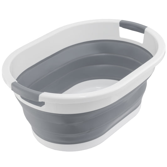 Cesto Plegable de Silicona con Asas – Tamaño M y L – Multiusos para Ropa, Limpieza o Camping