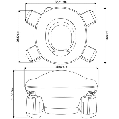 ALMAR Baby Orinal portátil reductor de wc plegable