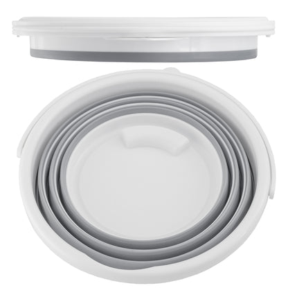 Cubo Plegable de Silicona – 10L, Compacto y Resistente – Ideal para Camping, Limpieza, Jardín o Playa