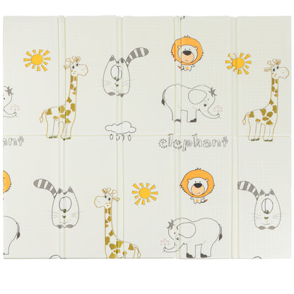 Almar Baby Alfombra Bebe Acolchada 1cm de Grosor Plegable Reversible Tapete de Actividades para Bebes y niños Modelo 4