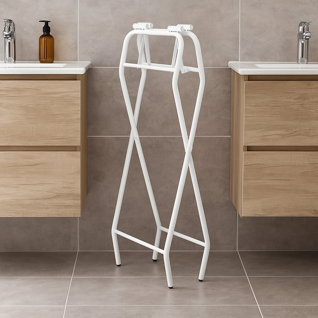 Soporte plegable para bañera de bebé – Patas metálicas estables y compactas, estructura ligera y segura