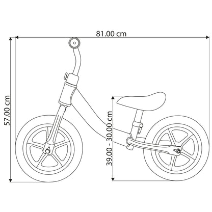ALMAR Baby Bicicleta sin pedales para niños para niños de 2 a 4 años bicileta de equilibrio