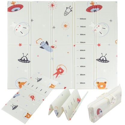 Almar Baby Alfombra Bebe Acolchada 1cm de Grosor Plegable Reversible Tapete de Actividades para Bebes y niños Modelo 1
