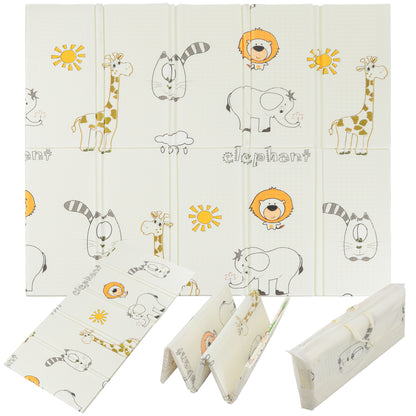 Almar Baby Alfombra Bebe Acolchada 1cm de Grosor Plegable Reversible Tapete de Actividades para Bebes y niños Modelo 4