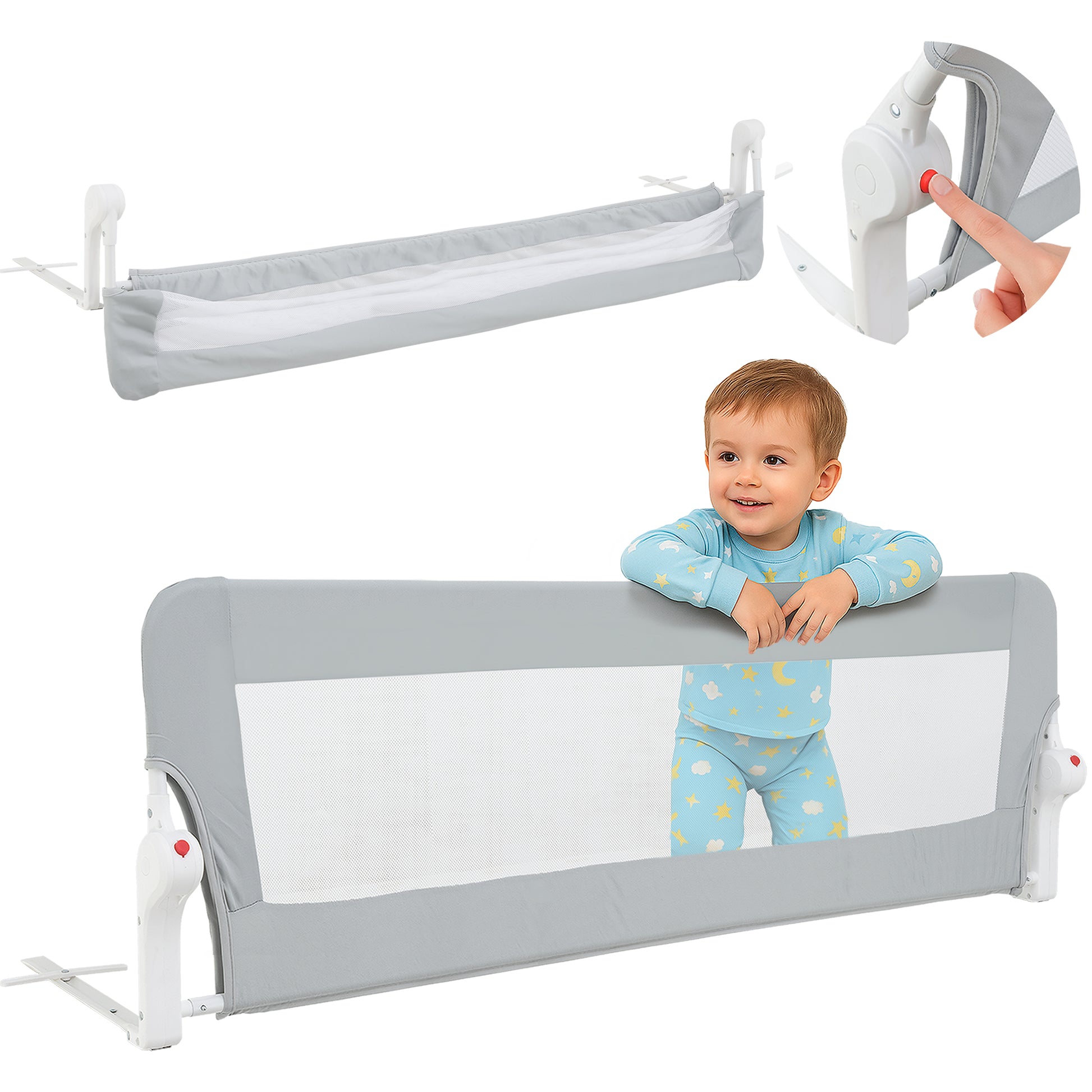 Barrera de cama plegable Almar Baby 
para niños