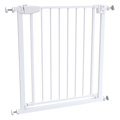 ALMAR Baby Barrera de seguridad  de 75 a 82cm para puertas, pasillos o escaleras para niños o mascotas con cierre de seguridad
