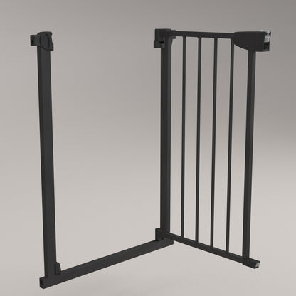ALMAR Baby Barrera de seguridad de 61 a 68 cm para puertas, pasillos o escaleras para niños o mascotas con cierre de seguridad
