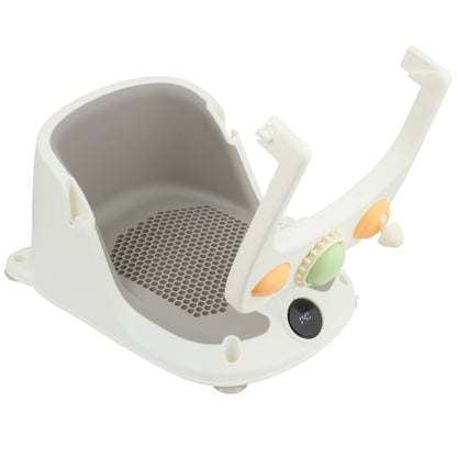 Almar Baby Asiento Elevador de Baño para Bebé con Indicador de Temperatura, Antideslizante y Ajustable – Soporte Seguro para Baño Infantil