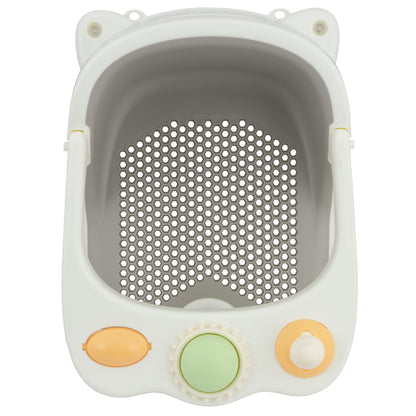 Almar Baby Asiento Elevador de Baño para Bebé con Indicador de Temperatura, Antideslizante y Ajustable – Soporte Seguro para Baño Infantil