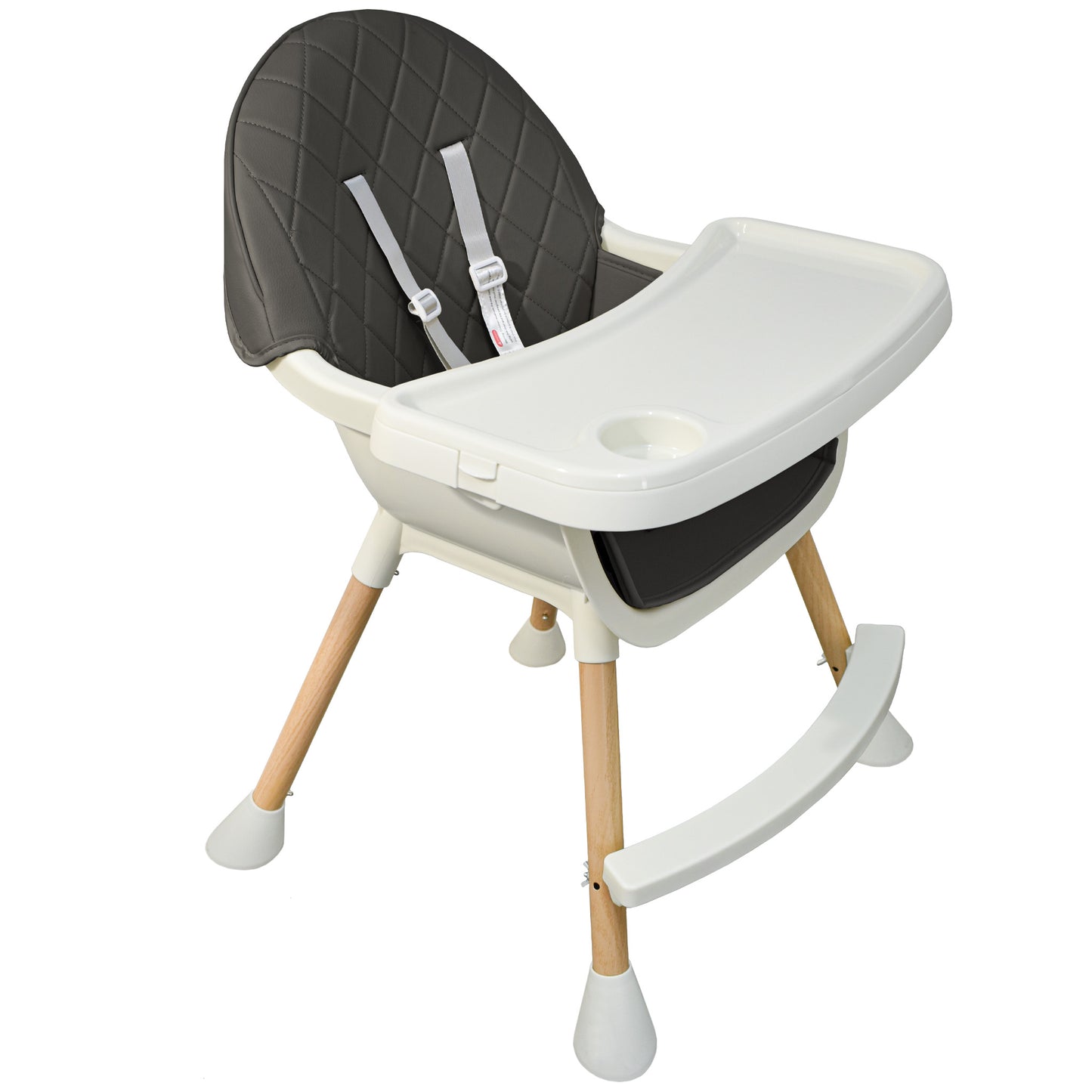 ALMAR Baby Trona para bebe 2 en 1 convertible en trona baja con asiento acolchado y bandeja trona para comer evolutiva de 6 a 36 meses