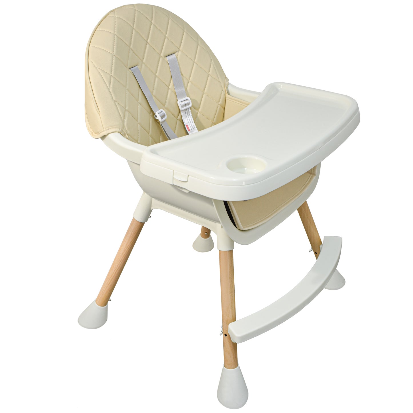 ALMAR Baby Trona para bebe 2 en 1 convertible en trona baja con asiento acolchado y bandeja trona para comer evolutiva de 6 a 36 meses