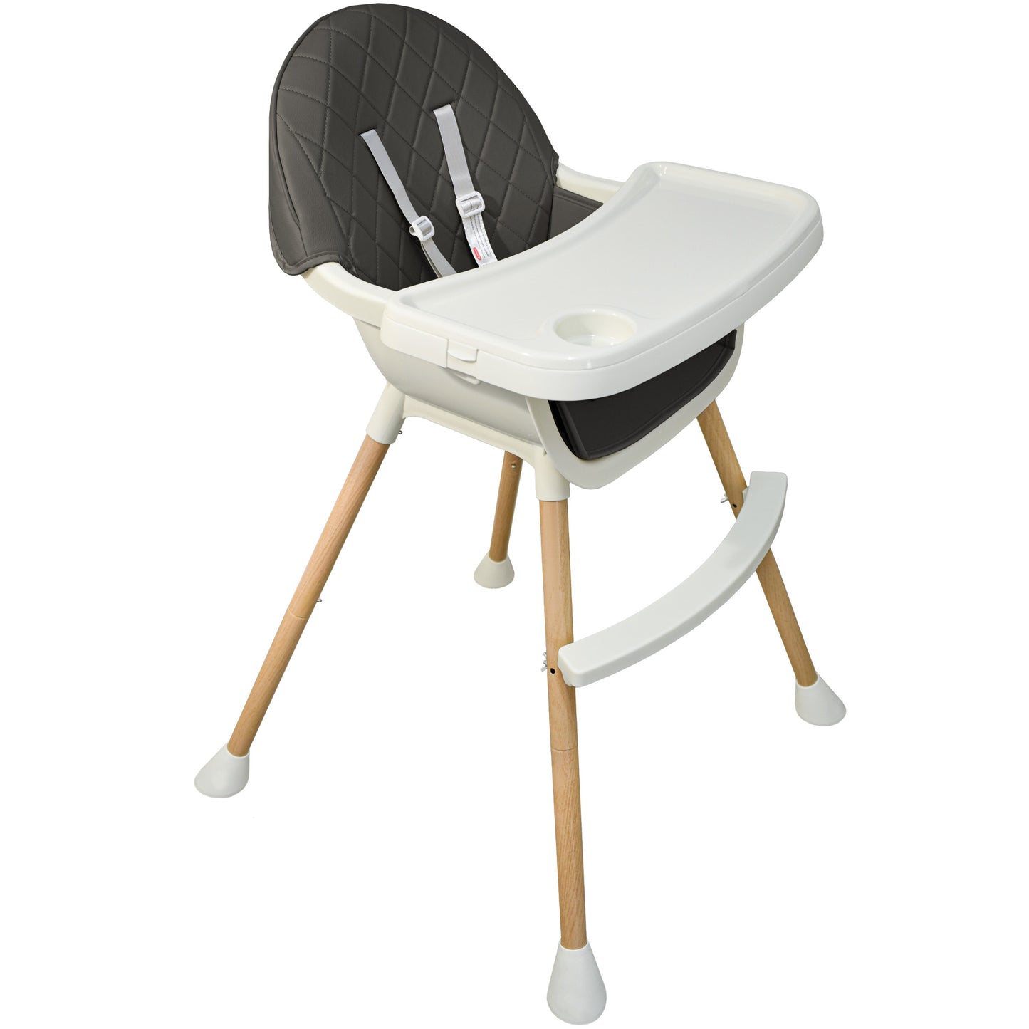 ALMAR Baby Trona para bebe 2 en 1 convertible en trona baja con asiento acolchado y bandeja trona para comer evolutiva de 6 a 36 meses