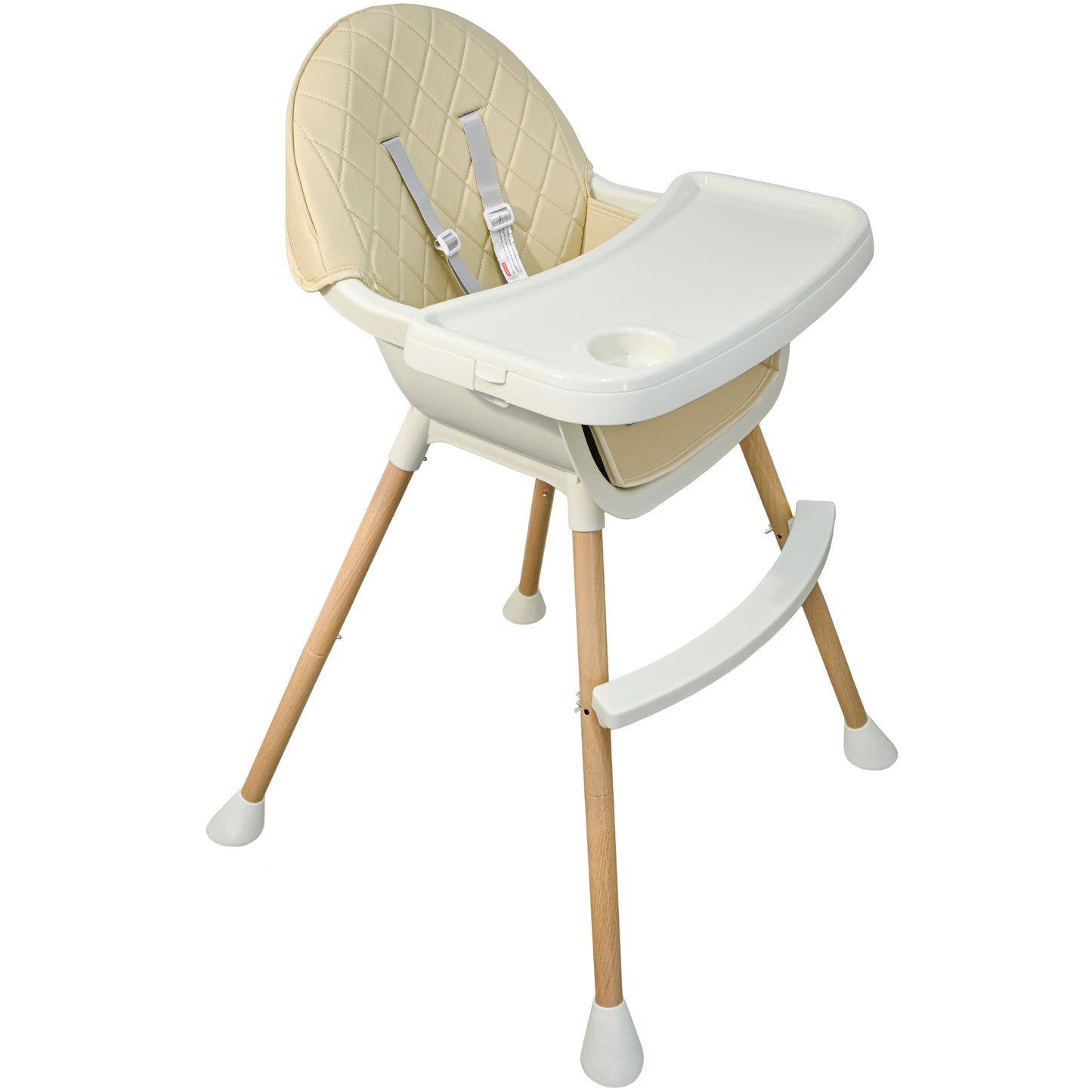 ALMAR Baby Trona para bebe 2 en 1 convertible en trona baja con asiento acolchado y bandeja trona para comer evolutiva de 6 a 36 meses