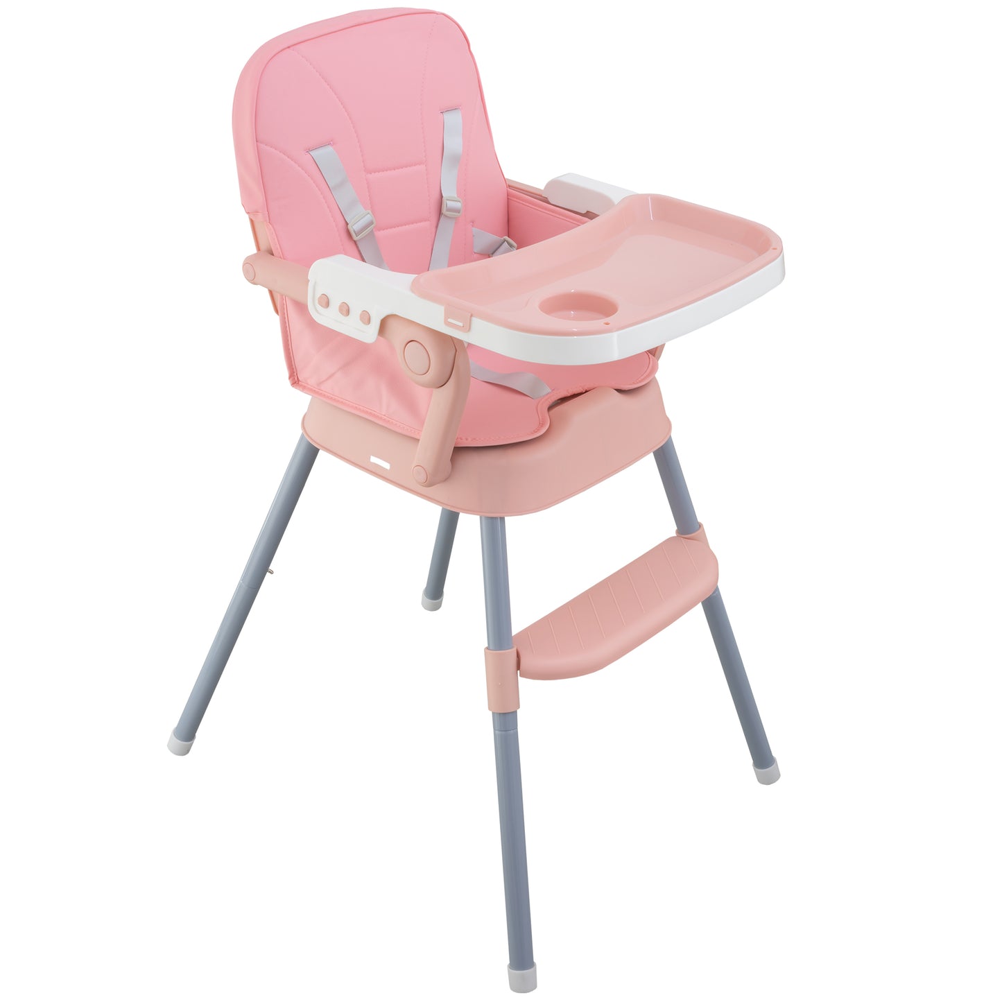 ALMAR Baby Trona Evolutiva 3 en 1 para Bebé – Silla Alta Convertible en Asiento Elevador y Silla Infantil – Ajustable, con Arnés de Seguridad, Bandeja Desmontable y Cojín Impermeable