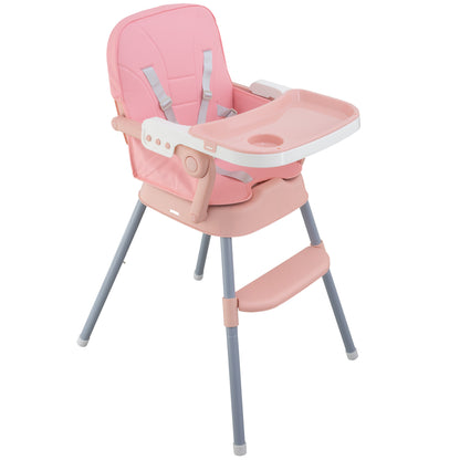 ALMAR Baby Trona Evolutiva 3 en 1 para Bebé – Silla Alta Convertible en Asiento Elevador y Silla Infantil – Ajustable, con Arnés de Seguridad, Bandeja Desmontable y Cojín Impermeable