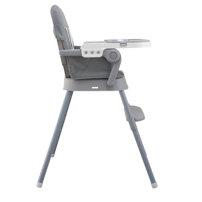 ALMAR Baby Trona Evolutiva 3 en 1 para Bebé – Silla Alta Convertible en Asiento Elevador y Silla Infantil – Ajustable, con Arnés de Seguridad, Bandeja Desmontable y Cojín Impermeable