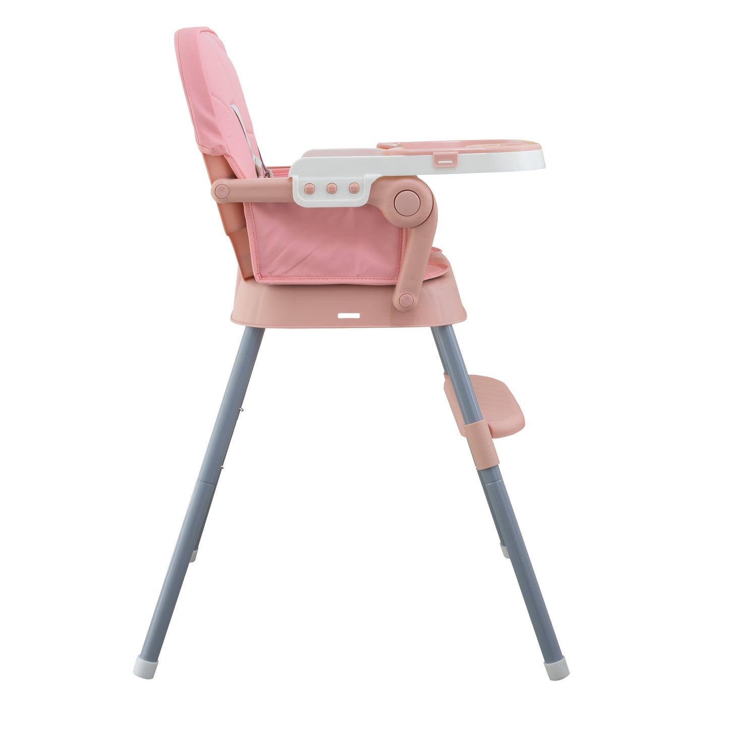 ALMAR Baby Trona Evolutiva 3 en 1 para Bebé – Silla Alta Convertible en Asiento Elevador y Silla Infantil – Ajustable, con Arnés de Seguridad, Bandeja Desmontable y Cojín Impermeable