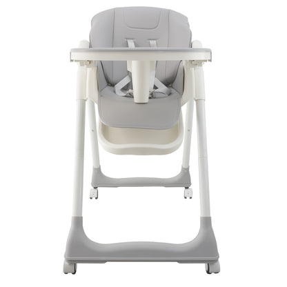 ALMAR Baby Trona de bebe plegable, elevable,  evolutiva  y reclinable con bandeja extraible