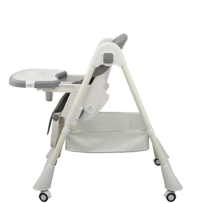 ALMAR Baby Trona de bebe evolutiva , plegable, elevable y reclinable con bandeja extraible
