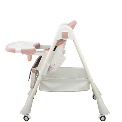 ALMAR Baby Trona de bebe evolutiva , plegable, elevable y reclinable con bandeja extraible