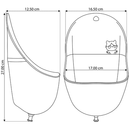 ALMAR Baby Urinario de pared para niños, orinal para colgar en la pared