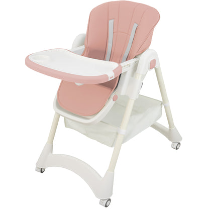 ALMAR Baby Trona de bebe evolutiva , plegable, elevable y reclinable con bandeja extraible